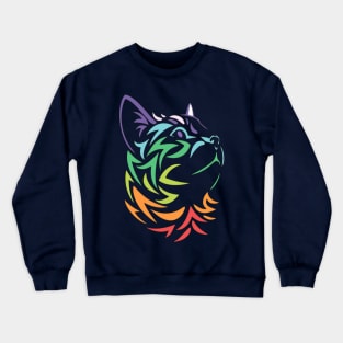 Colorful Cat Crewneck Sweatshirt